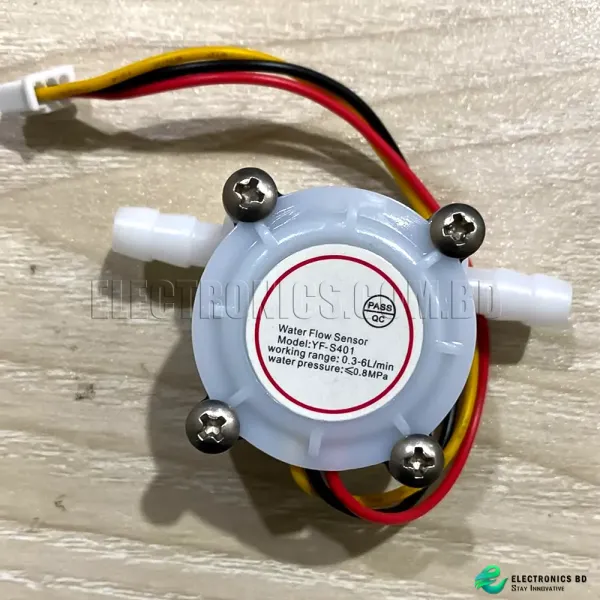 Yf S Water Flow Sensor Flowmeter L Min Mm Vdc White