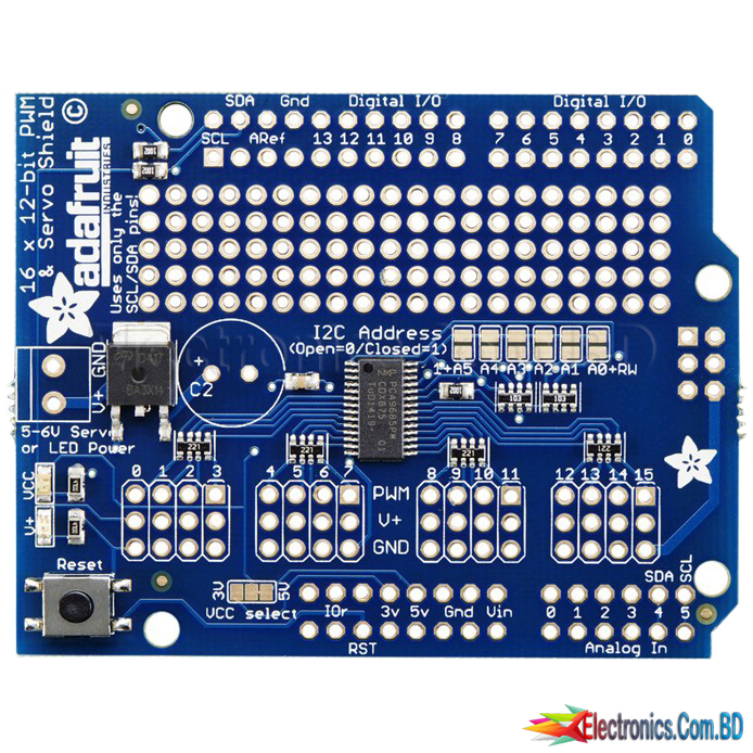 Adafruit Channel Bit Pwm Servo Shield I C Interface