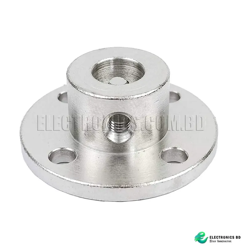 8mm Flange Shaft Coupling Connector, Motor Shaft Coupler High Hardness Metal Flange Bearing DIY Accessories, Rigid Flange Guide Shaft Coupler Motor Connector