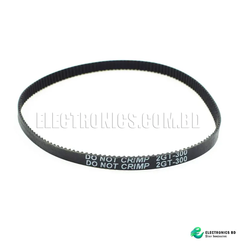 300mm GT2 Closed Loop Timing Belt Width 6mm 300-2GT-6