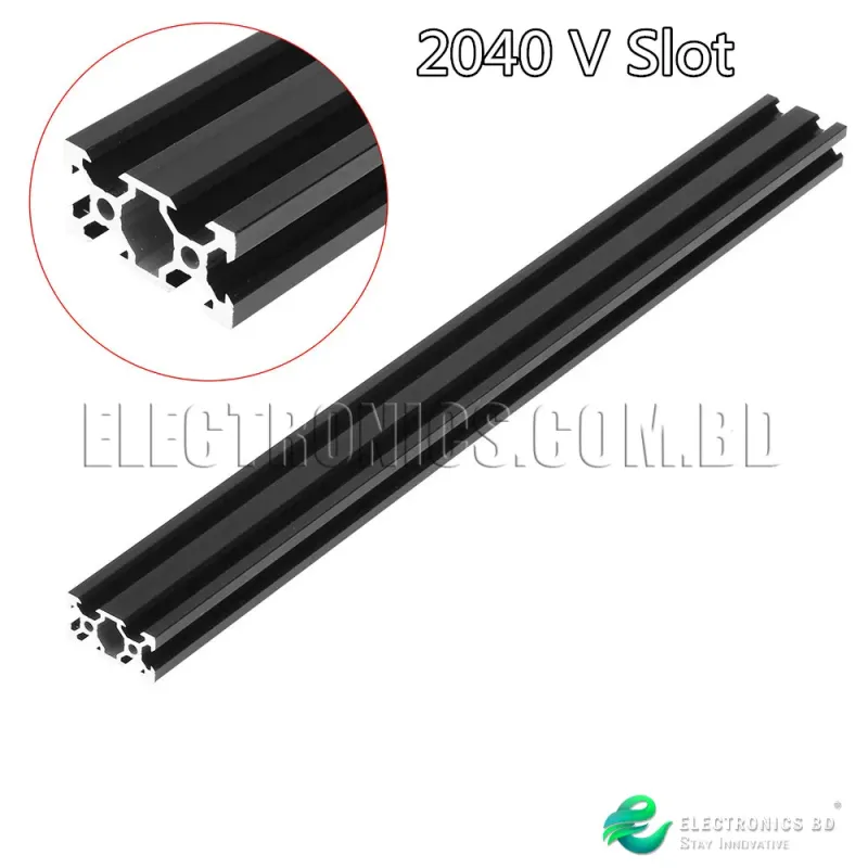 500mm V Slot 2040 Aluminum European Standard Linear Rail for 3D Printer Parts and CNC DIY