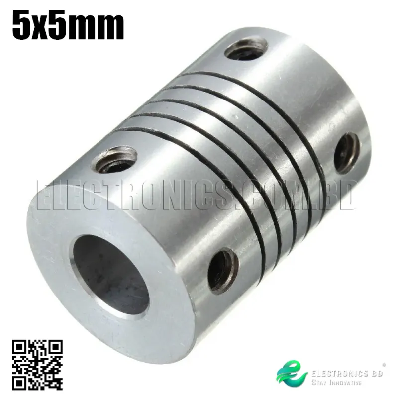 5x5mm Aluminum Flexible Shaft Coupler Connector for CNC Stepper Motor