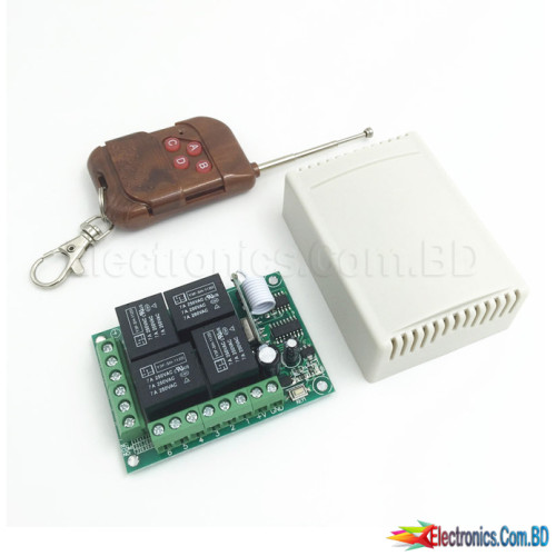 433Mhz Universal Wireless Remote Control Switch DC12V 4CH relay Receiver Module and RF Transmitter 433 Mhz Remote Controls