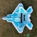 F-22 RC Airplane 720mm Wingspan Fixed Wing Frame KIT 5MM Magic PP Flexible Depron Board With Color Print