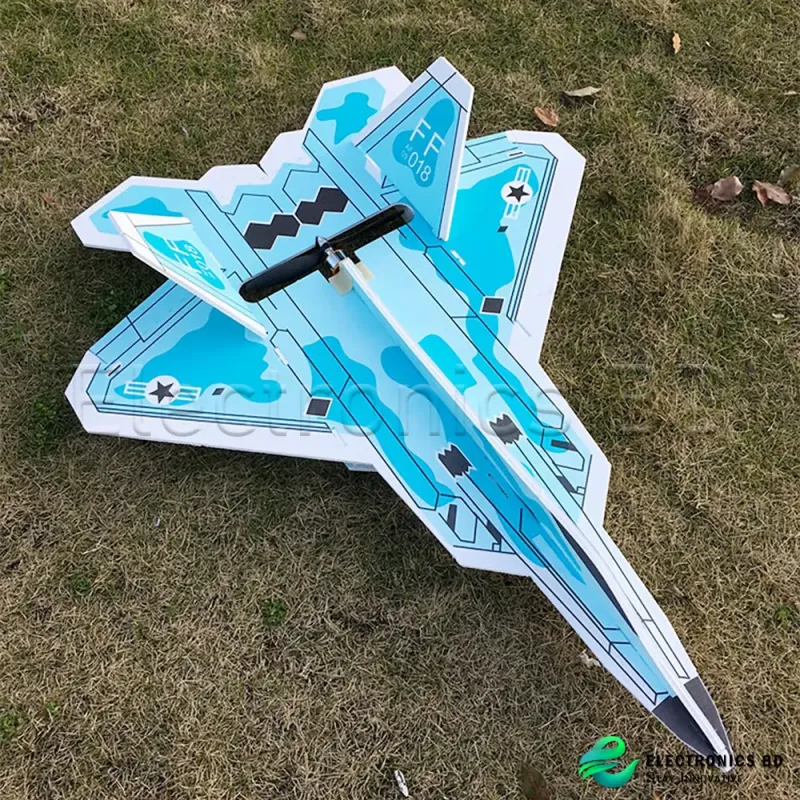 F-22 RC Airplane 720mm Wingspan Fixed Wing Frame KIT 5MM Magic PP Flexible Depron Board With Color Print