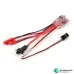 RC ESC 20A 4-8V Brush Motor Speed Controller 1/16 1/18 for Climbing RC Car Ship Tank Mini 4Wd WPL Car - red