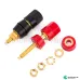 1 Pair 4mm Banana Plug Amplifier Terminal Binding Post Speaker Jack Red Black Connector