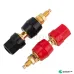 1 Pair 4mm Banana Plug Amplifier Terminal Binding Post Speaker Jack Red Black Connector