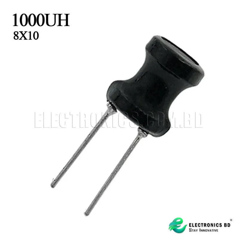 1000UH 8X10 FIXED INDUCTOR FERRITE RADIAL