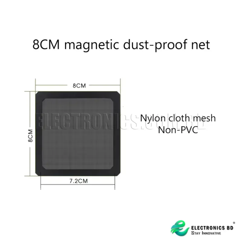 80mm PC Chassis Cooling Fan Dust Filter Magnet Dustproof Mesh Cover Computer Chassis Net Guard with Hole