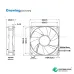 92mm DC cooling fan 48V