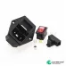 AC-10A Power Rocker Switch IEC 3 Pin 320 C14 Inlet Socket