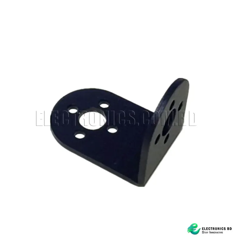 Black Metal L-Shaped Beam Bracket for Robot Arm/Servo/Robot Humanoid