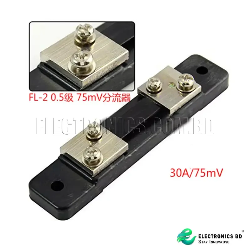 FL-2 30A 75mV external shunt shunt resistor for analog current voltmeter DC shunt