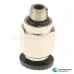 PC4-M6 Pneumatic Straight Fitting 4mm Thread M6 Connector for 3D Printer