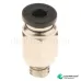 PC4-M6 Pneumatic Straight Fitting 4mm Thread M6 Connector for 3D Printer