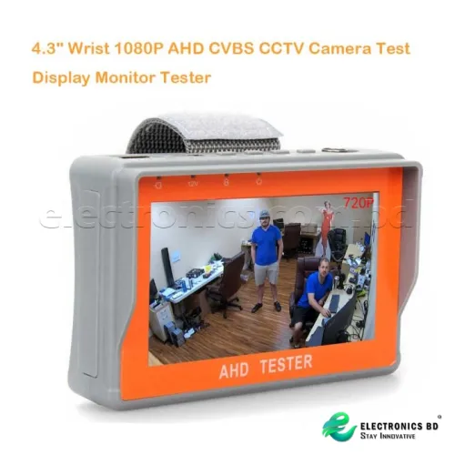 Portable 4.3" LTPS LCD 1080P CCTV Camera Display AHD Monitor Tester