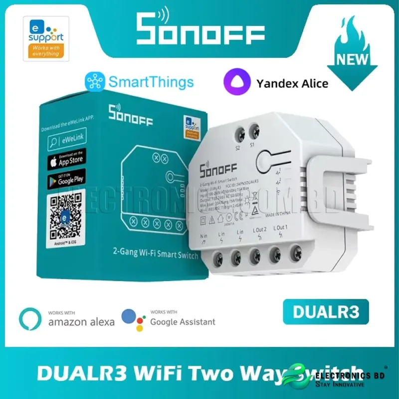 SONOFF DUALR3 Dual Relay Power Metering Smart Switch