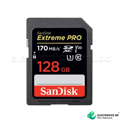 SanDisk Extreme PRO 128GB SDXC UHS-I Memory Card