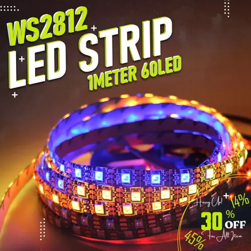 WS2812B RGB 5050SMD Addressable LED strip 1 meter (60 LED)