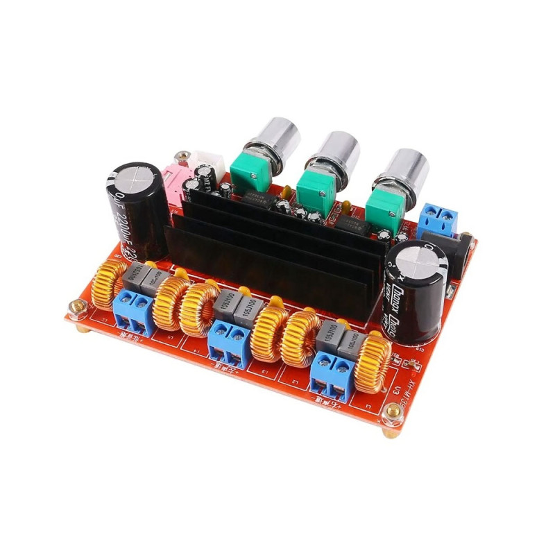 Amplifier board TPA3116D2 50Wx2 + 100 W 2.1 channel digital subwoofer Power 12 ~ 24V ( 16 pin ic )