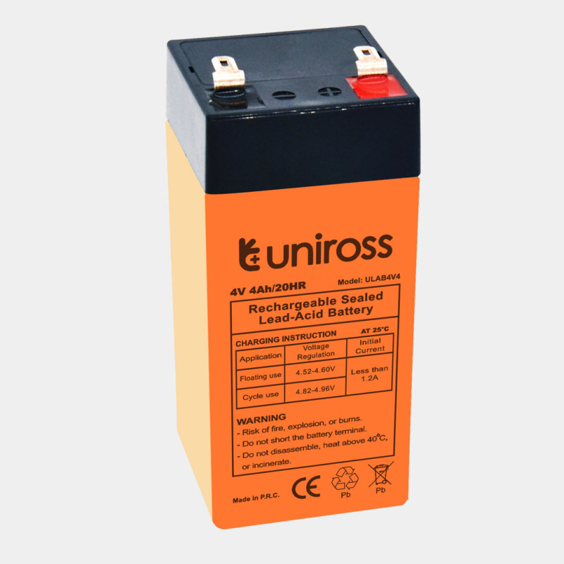 Uniross Lead Acid Battery 4V 4AH