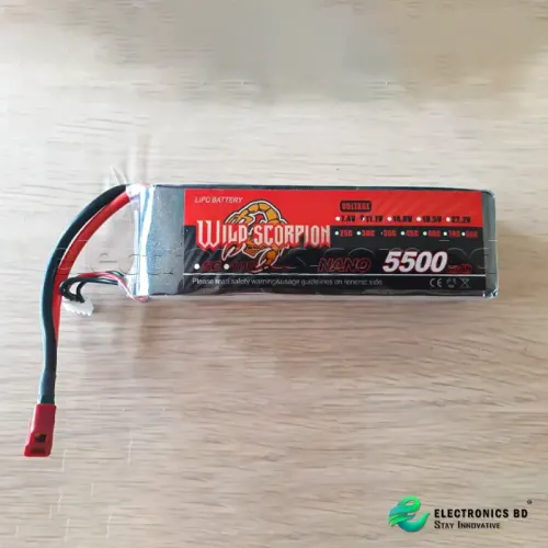 WILD SCORPION 11.1V 5500MAH 3S 30C LI-PO BATTERY