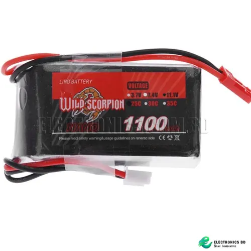 Wild Scorpion 1100mah 25C 11.1v li-po battery