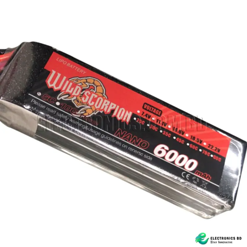 Wild Scorpion 6000mah 11.1v 30C li-po battery