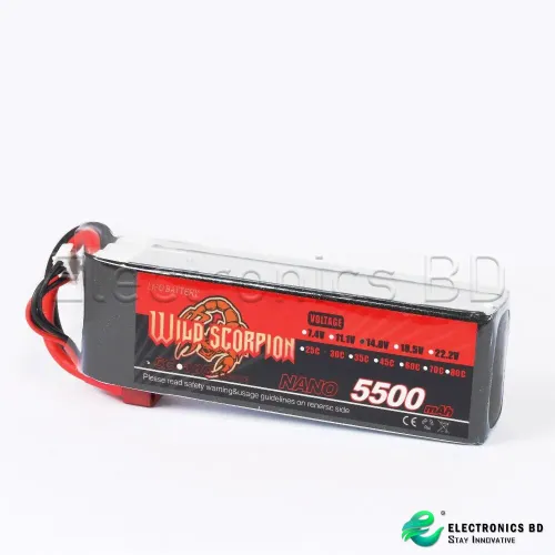 Wild Scorpion 14.8V 5500mAh 30C 4S LiPo Battery