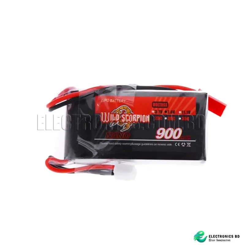 Wild Scorpion 25C 900mah 7.4v li-po battery