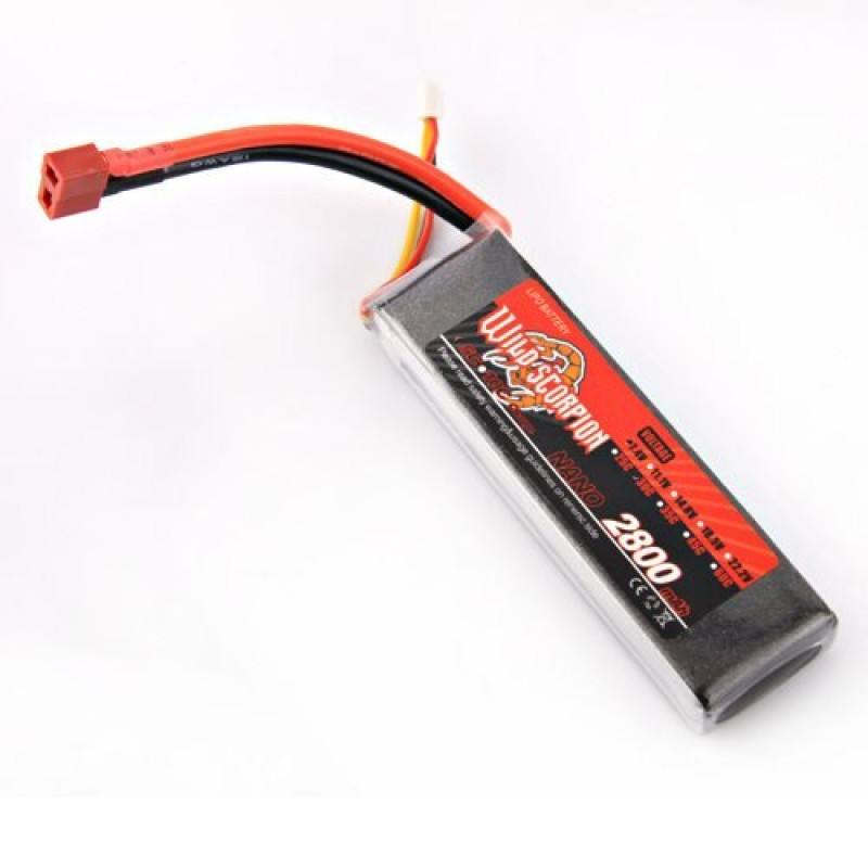 Wild Scorpion 7.4V 2800mAh 30C 2S Li-po Battery