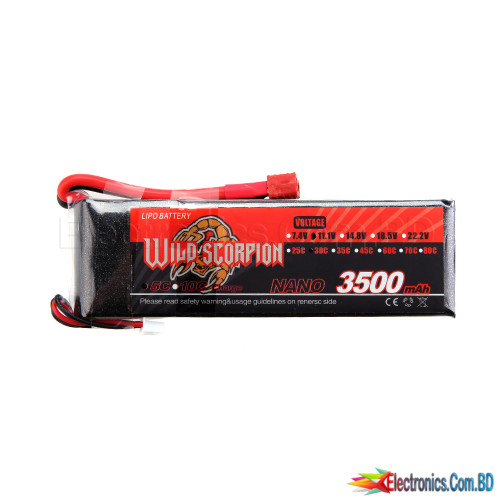 WILD SCORPION LIPO BATTERY 3500MAH 30C 11.1V