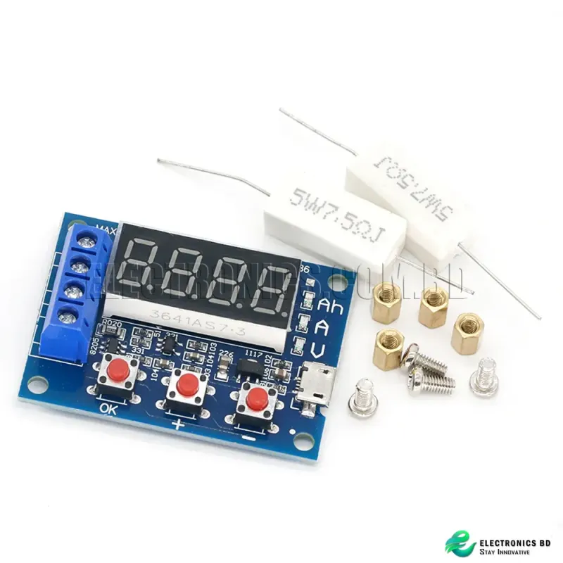 HW-586 1.2v 12v 18650 Li-ion Lithium Battery Capacity Tester Resistance Lead-acid Battery Capacity Meter Discharge Tester