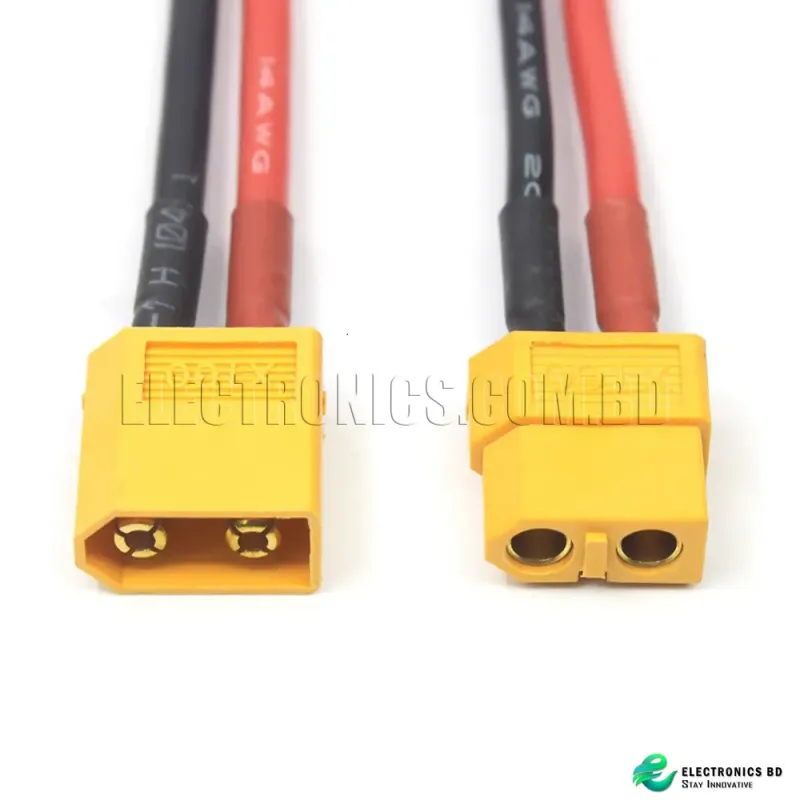 1 pair of XT60 Battery Male Female Connector Plug with 14/76 Coper Wire