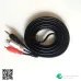 OFC Audio/Video High Grade Cable 3.5mm to 2 RCA Connectors OFC Copper Plating Terminal