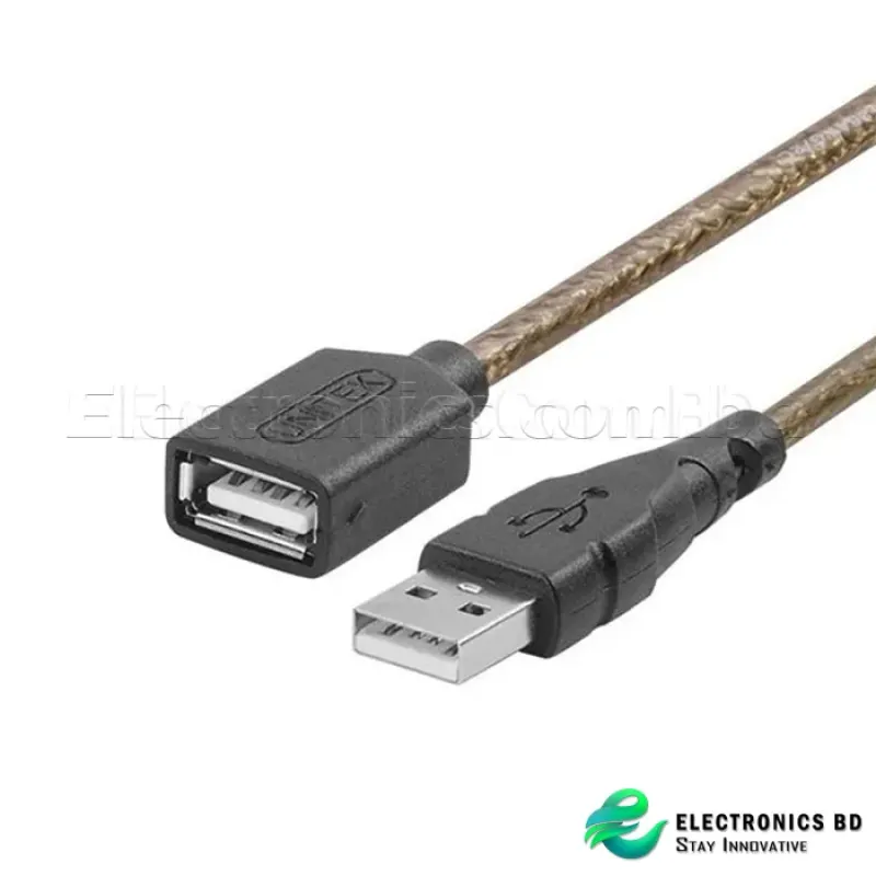 UNITEK Y-C416 USB2.0 A Male to A Female Extension Cable - Black (3 Meter)