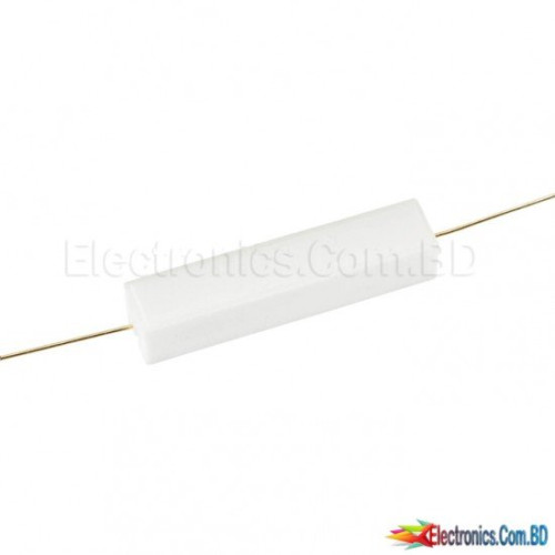 5 Watt 1 Ohm Ceramic Cement High Power Resistor 5% Tolerance