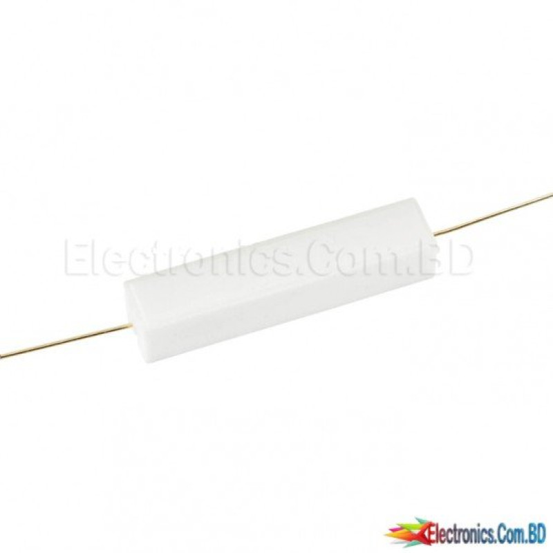 5 Watt 1 Ohm Ceramic Cement High Power Resistor 5% Tolerance