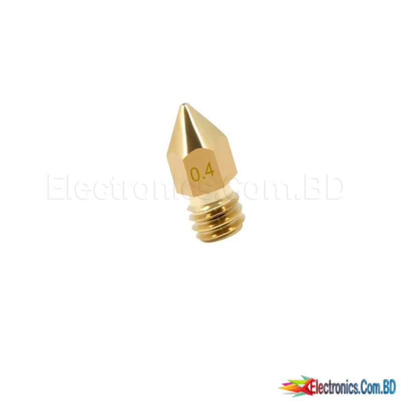 0.4mm 3D Printer Extruder Nozzle For 1.75mm Filament