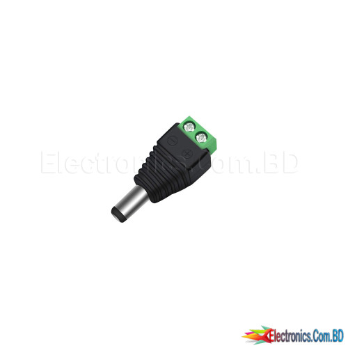 DC Barrel Jack Plug 5.5mm/2.1mm  Male