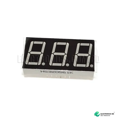 7 segment LED Display 3 Digit 40x20 mm