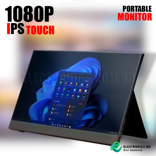 FHD 1080P USB C Touch IPS Display Gaming Portable Touch Monitor 15.6" for Laptop Phone PC Xbox External screen