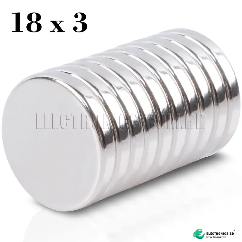 18x3 Neodymium Magnet 18x3 4 N35 NdFeB Round Super Powerful Strong Permanent Magnet Coin