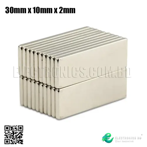 38mm x 18mm x 2mm Neodymium Strong Bar Magnet