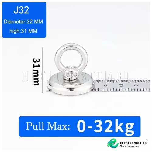 Fishing Magnet J32 - D32mm Round Neodymium Magnet