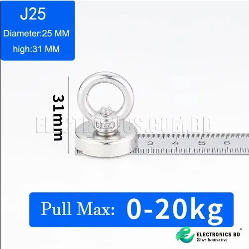 Fishing Magnet J25 - D25mm Round Neodymium Magnet