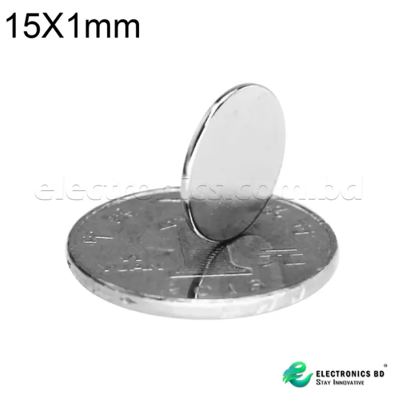 15X1 MM NEODYMIUM MAGNET COIN SHAPE