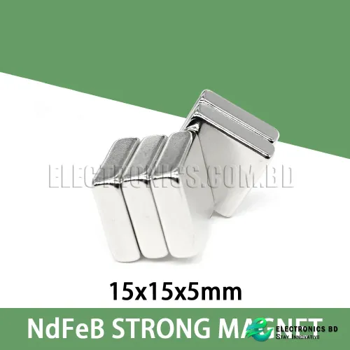 15mm x 15mm x 3mm Neodymium Magnet Bar