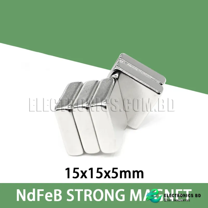 15mm x 15mm x 3mm Neodymium Magnet Bar